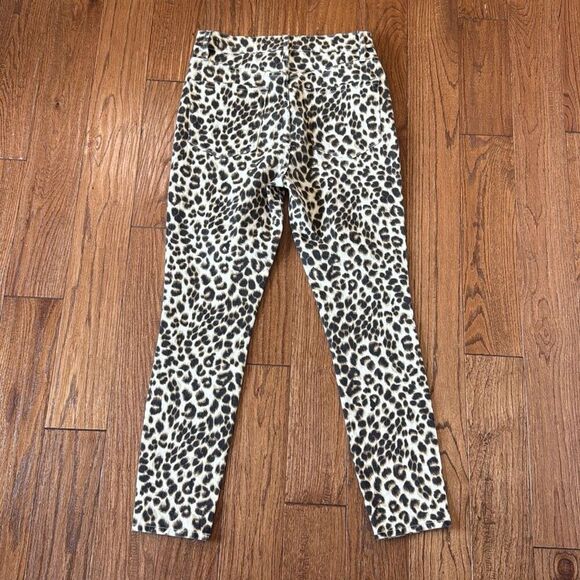 FRAME Ali high rise cigarette leopard jeans 27 - Picture 10 of 12
